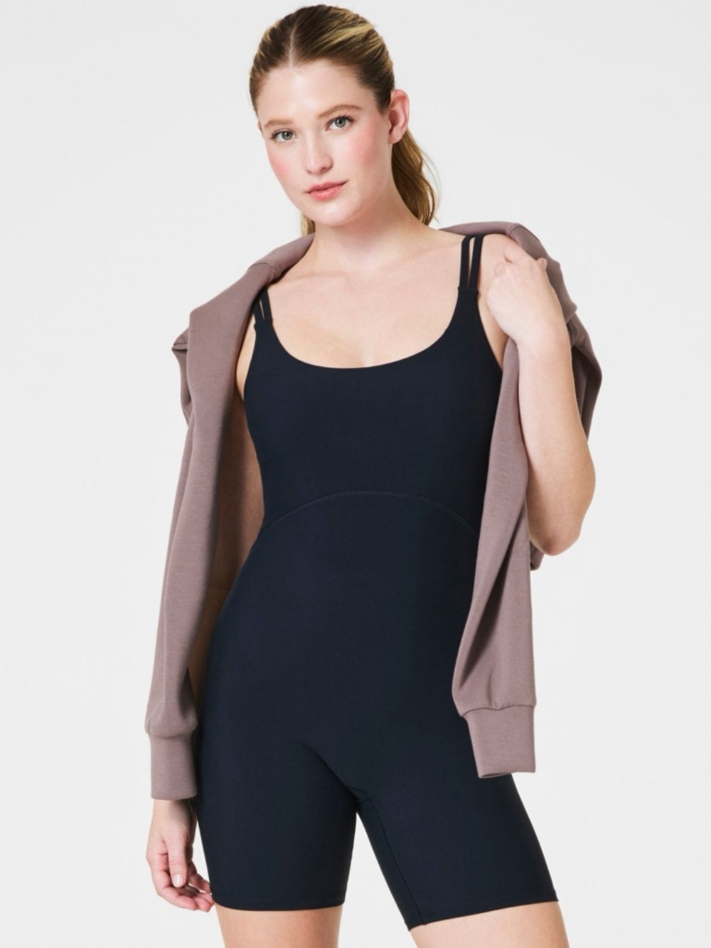 SPANX Smooth OnForm Cami Bodysuit Romper Buttery Soft 6" Inseam Size XL